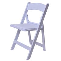 Child  resin folding chair with vinyl padded seat